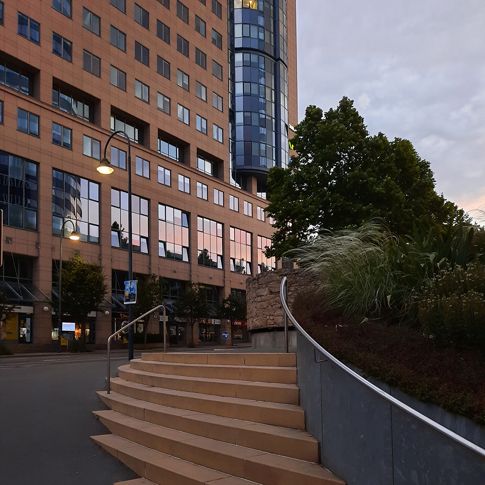 Jena Hochhaus Treppen
